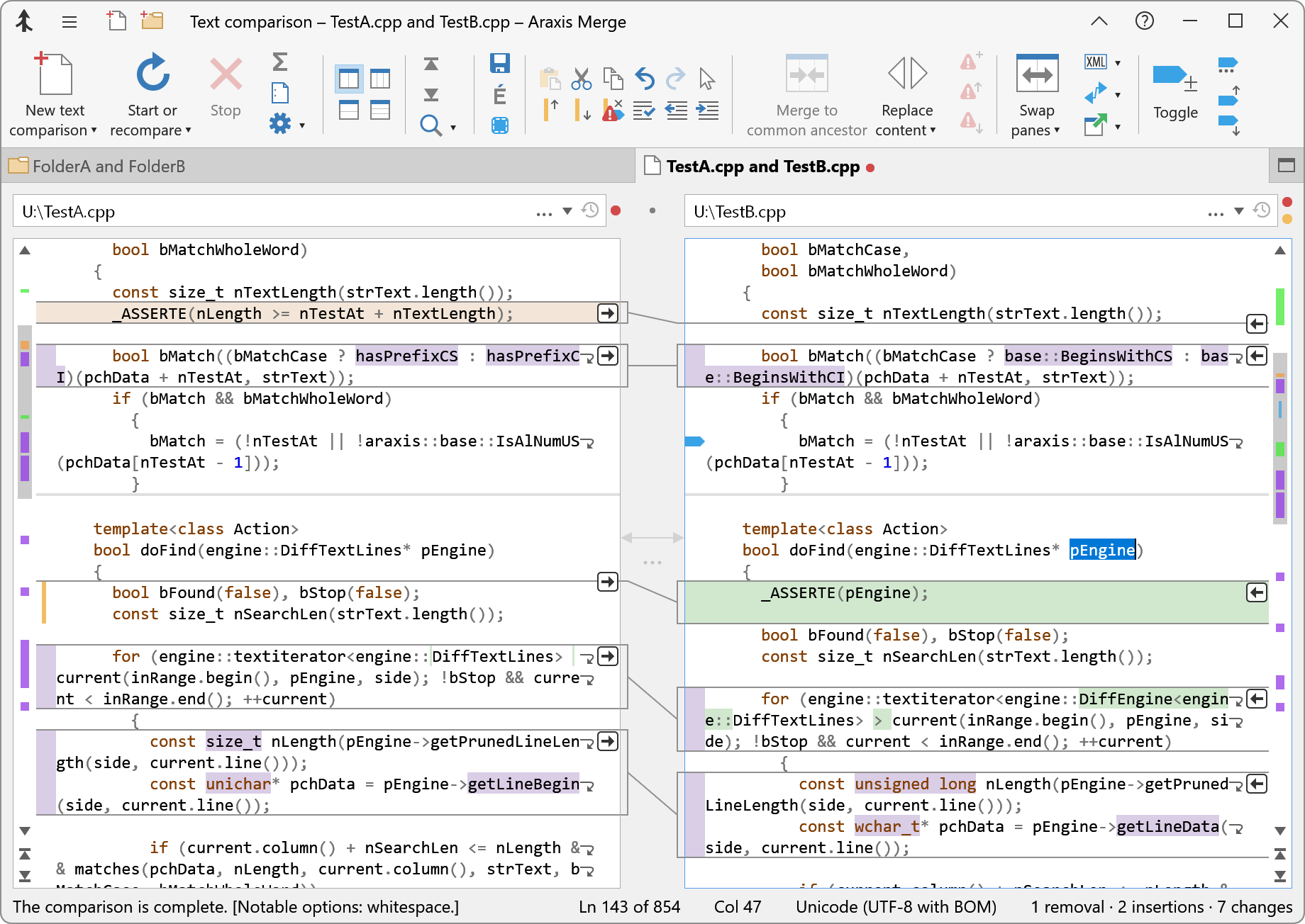 Overview of file comparison and merging